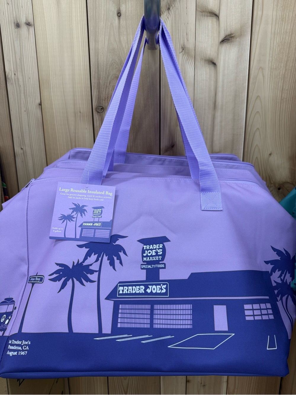 Trader Joe's Lavender Reusable Insulated Tote
